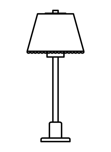 Huisje lamp geïsoleerd — Stockvector