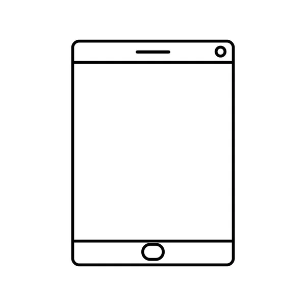 Tablet screen isolated icon — Stock Vector