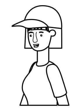 genç kadın avatar karakter