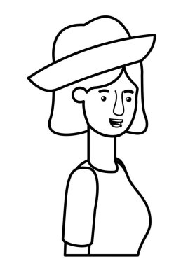 genç kadın avatar karakter