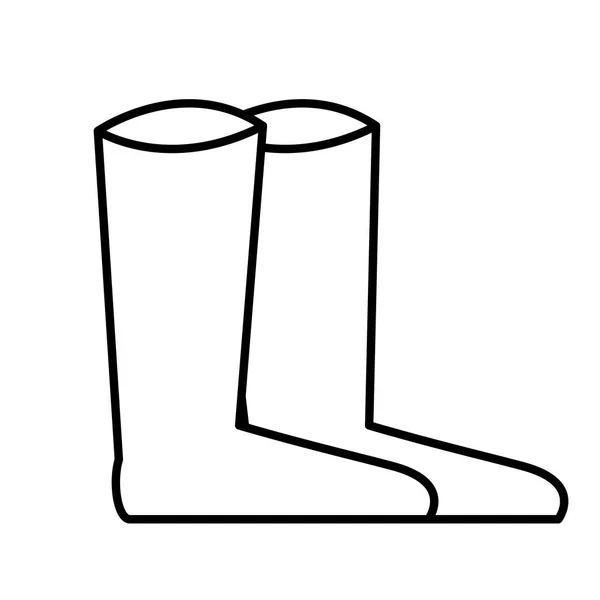 Гарні чоботи ізольовані значок — стоковий вектор