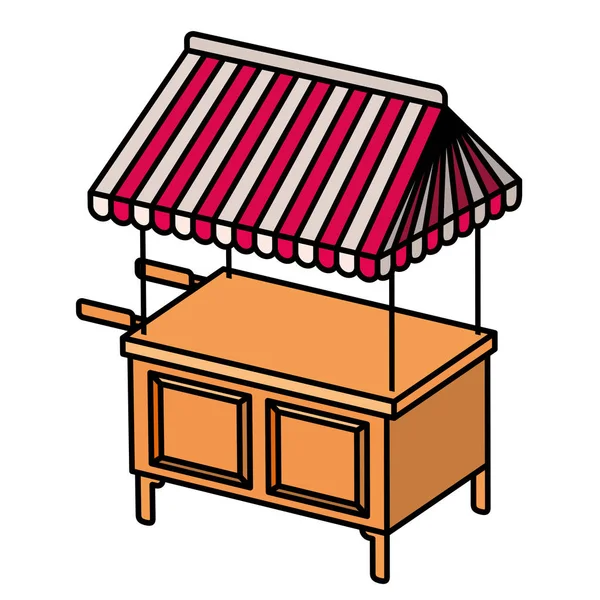 Kiosco tienda aislado icono — Vector de stock