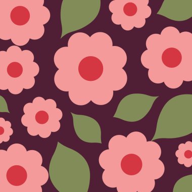 güzel çiçekler dekoratif desen izole simgesi