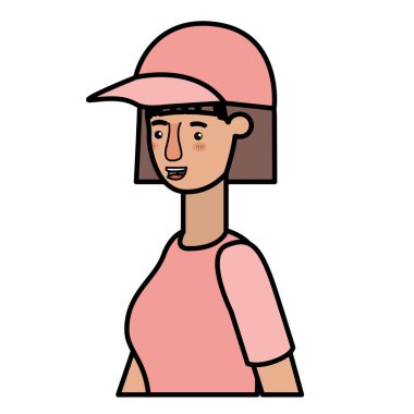 genç kadın avatar karakter