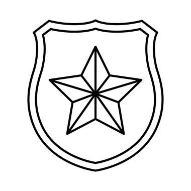 yıldız izole kutsal kişilerin resmi ile kalkan