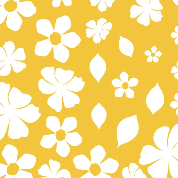 Schöne Blumen Dekorative Muster Isoliert Symbol Vektor Illustration Desing — Stockvektor