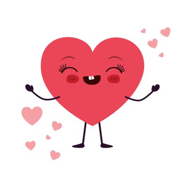 kalp aşk kawaii karakter