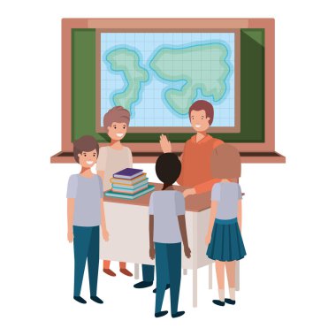 Öğretmen öğrencileri ile Coğrafya sınıfı