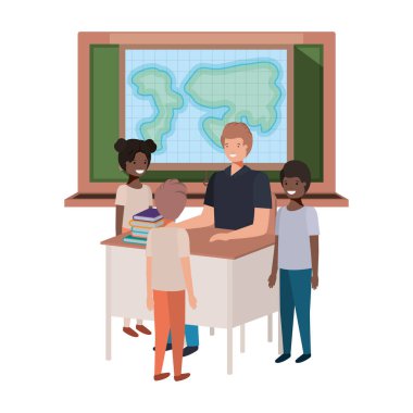 Öğretmen öğrencileri ile Coğrafya sınıfı