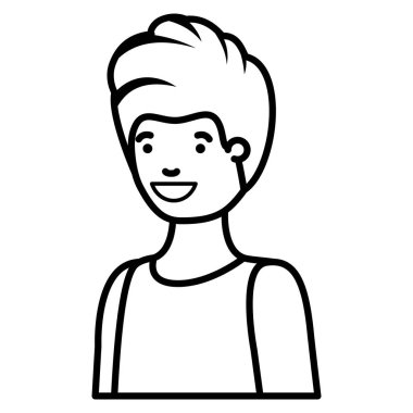 Genç çocuk avatar karakter