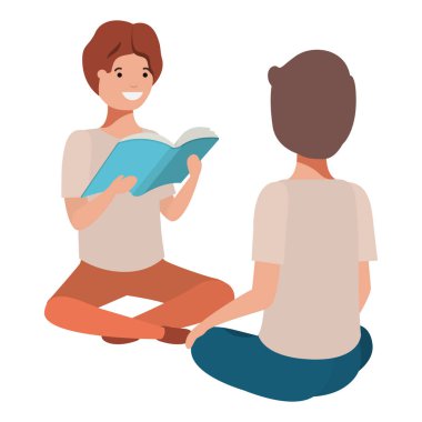 kitap okumak oturan genç erkek