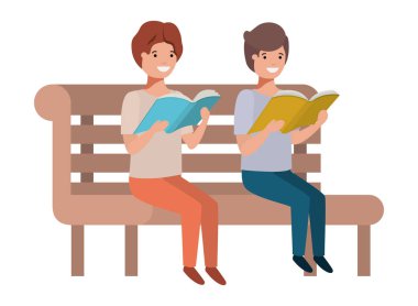 kitap okumak oturan genç erkek