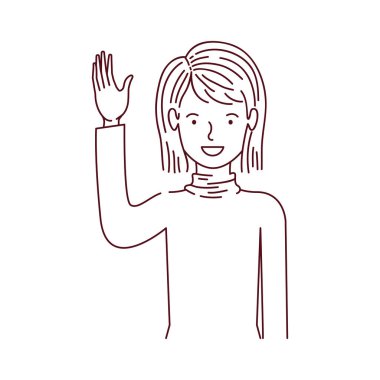 genç kadın avatar karakter