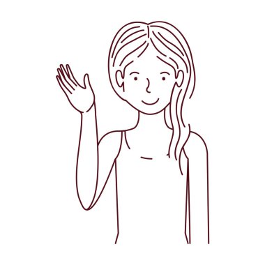 genç kadın avatar karakter