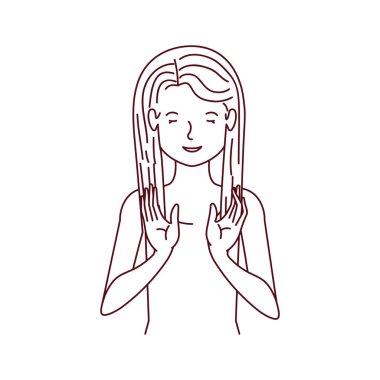 genç kadın avatar karakter