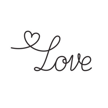 aşk etiket izole simgesi