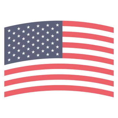 Birleşik Devletler bayrak izole simgesi