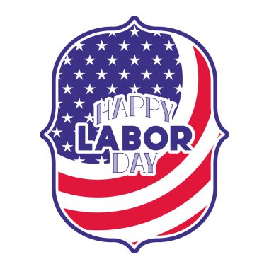 amerikan kalkan mutlu emek gün izole simgesi