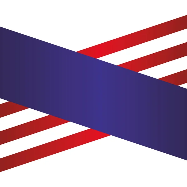 Bandeira americana padrão de fundo isolado ícone — Vetor de Stock