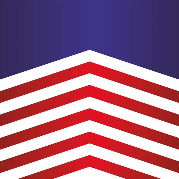 Bandera americana patrón fondo aislado icono — Vector de stock