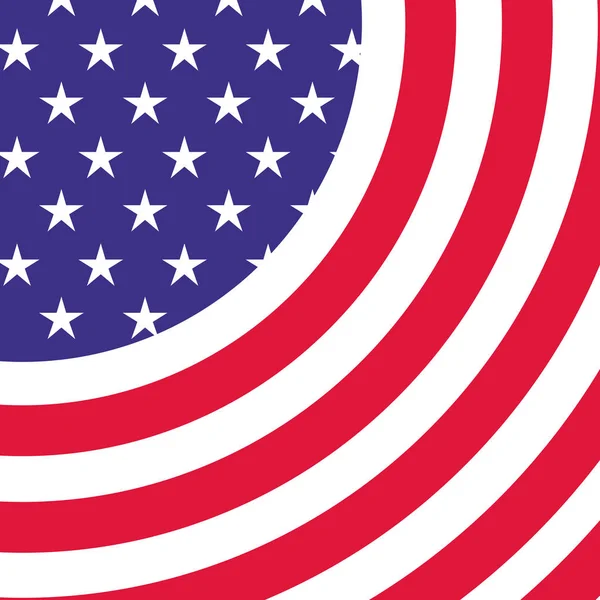 Amerikaanse vlag patroon achtergrond geïsoleerde pictogram — Stockvector