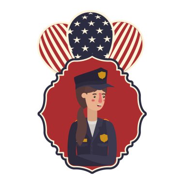 Polis kadın İşçi Bayramı avatar karakter kutluyor