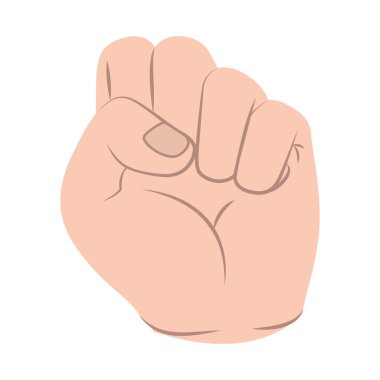 kavga sinyali izole simgesinde el