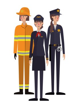 profesyoneller avatar karakter grubu