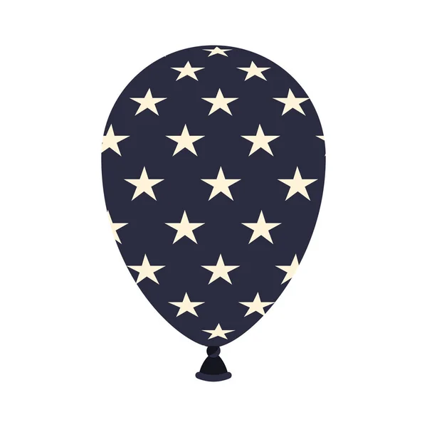Balloons with the united states flag — 스톡 벡터