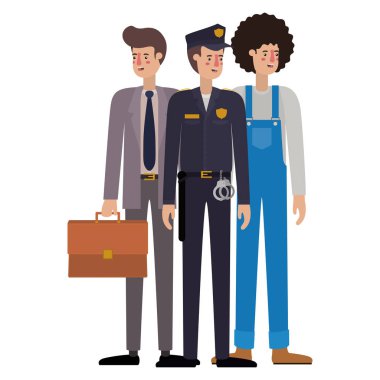 profesyoneller avatar karakter grubu