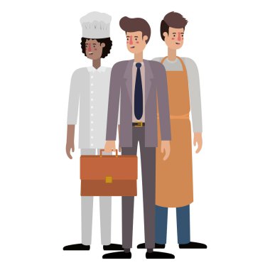 profesyoneller avatar karakter grubu