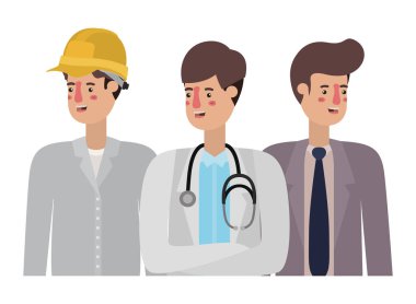 profesyoneller avatar karakter grubu