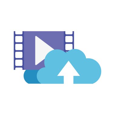 bulut nesneleri izole simgesi ile download