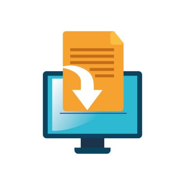 bilgisayar ekran nesneleri izole simgesiyle