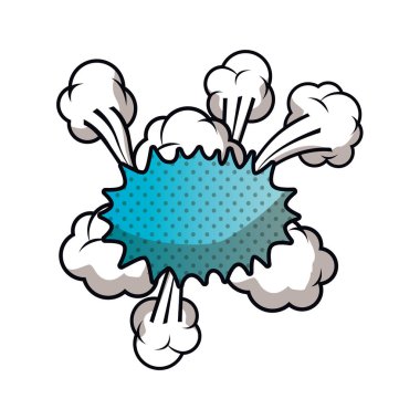 komik izole simgesi bulutu ile konuşma balonu