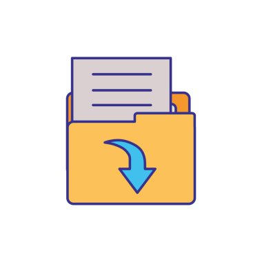 nesneleri izole simgesi ile klasör