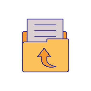 nesneleri izole simgesi ile klasör