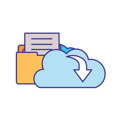 nesneleri izole simgesi ile klasör