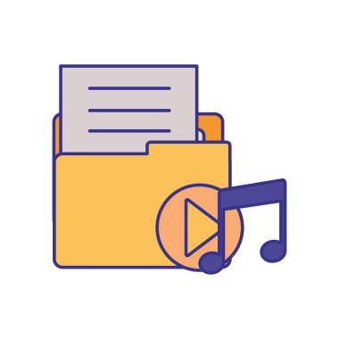 nesneleri izole simgesi ile klasör