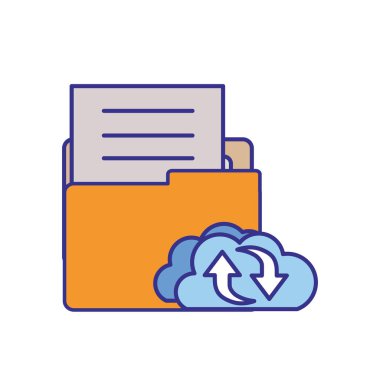 nesneleri izole simgesi ile klasör