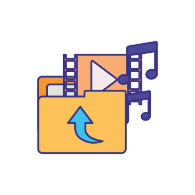 nesneleri izole simgesi ile klasör