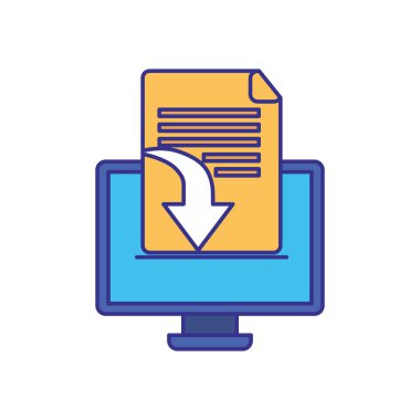 bilgisayar ekran nesneleri izole simgesiyle