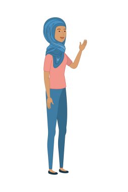 Avatar karakterli genç kadın