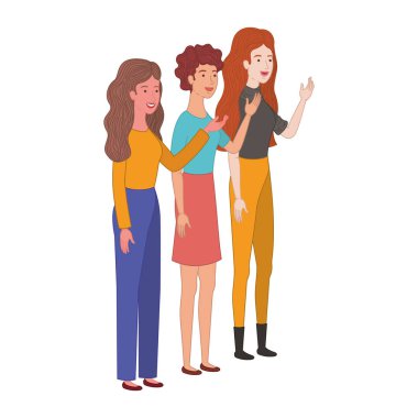 Genç kadının avatar karakter...