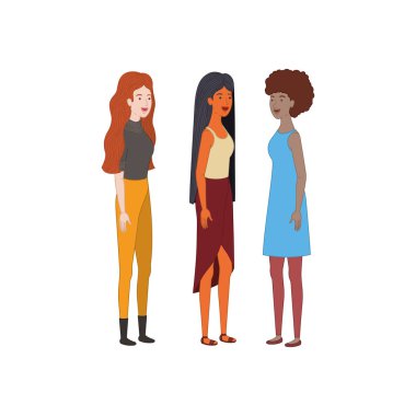 Genç kadının avatar karakter...