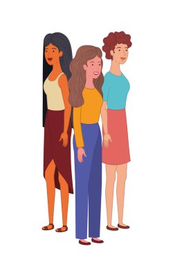 Genç kadının avatar karakter...