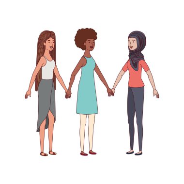 Genç kadının avatar karakter...