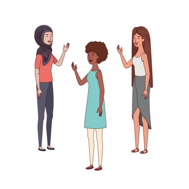 Genç kadının avatar karakter...