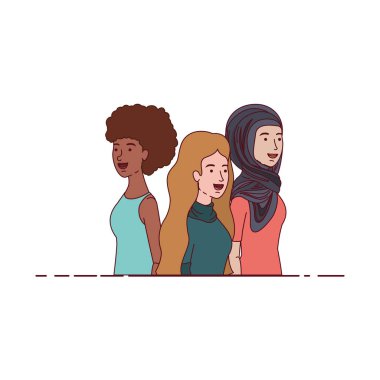 Genç kadın avatar karakter