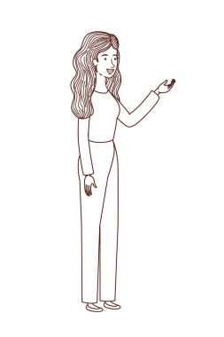 Avatar karakterli genç kadın